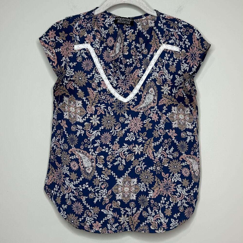 Papermoon Cap Sleeve Blouse Size XS Stitch Fix